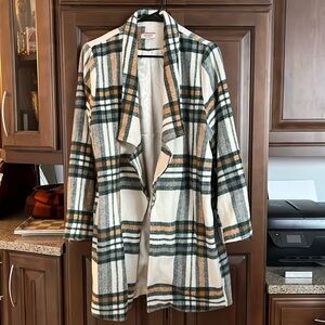 Yellow and Green plaid jacket